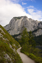 Fototapeta na wymiar Ausblicke in Altausse in der Steiermark (Österreich)