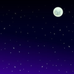 Obraz na płótnie Canvas Vector starry night sky background