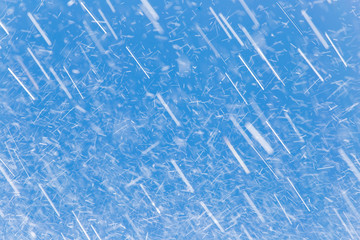 rain against the blue sky