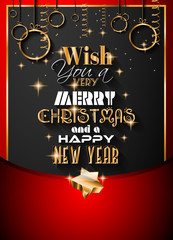 2016 Christmas and Happy New Year Party flyer