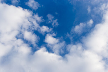 clouds in the sky as the background
