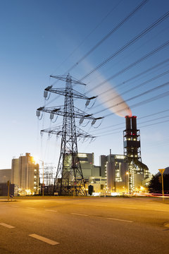 Germany, Hamburg, coal power station