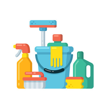 4+ Thousand Cleaning Supplies Cartoon Royalty-Free Images, Stock Photos &  Pictures