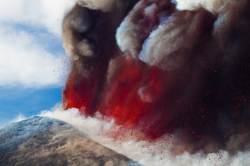 Volcano Etna Eruption - 12 April 2012
