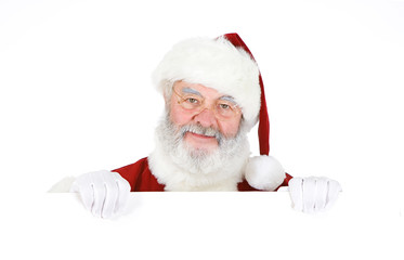 Santa: Santa Holding White Card