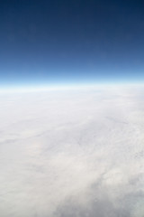 clouds. view from the airplane