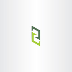 letter z green sign logo vector icon element