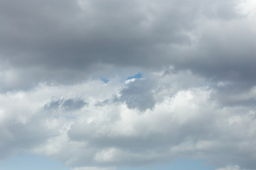 beautiful clouds on a blue sky
