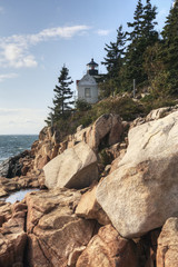 Fototapeta premium Bass Harbor Head Light in Acadia area of Maine