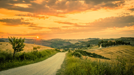 Sunset in Tuscany