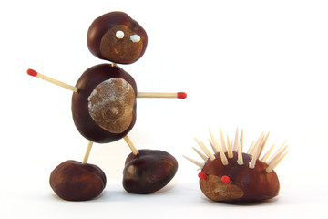 Kastanienfiguren