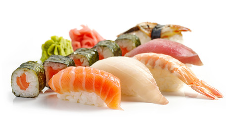 various sushi