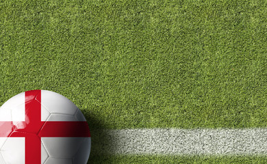 Obraz premium England Ball in a Soccer field