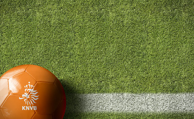 Netherlands Ball in a Soccer field
