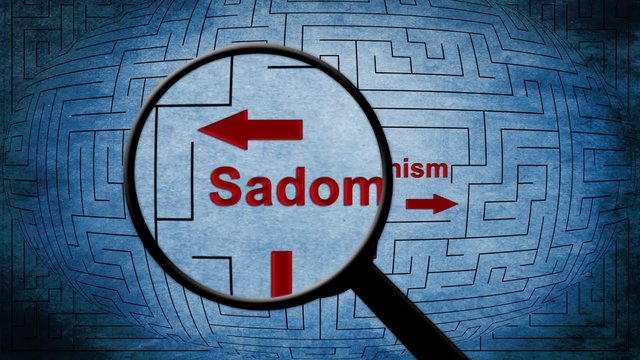 Sadomasochism maze concept 