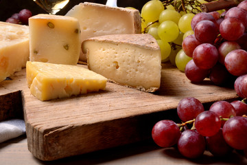 Grapes and cheese