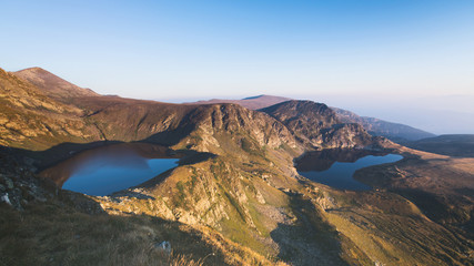 Fototapeta na wymiar Bulgarian Mountain Lakes by Sunrise