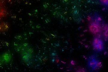 Colorful Background With Neon Lights Effect