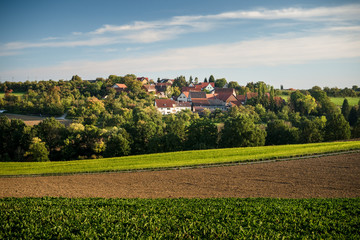 Dorflandschaft in Baden-Württemberg