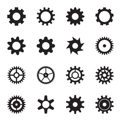 Cogwheels / gears. Settings icons