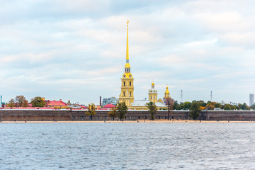 Peter and Paul Fortress, Saint Petersburg, in autumn