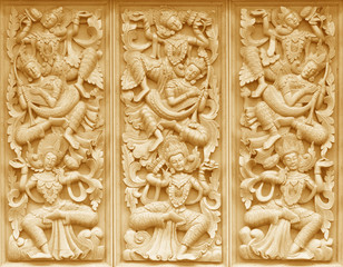 Wood carving