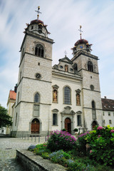 Fototapeta na wymiar Klosterkirche Rheinau (Monastery Church Rheinau)