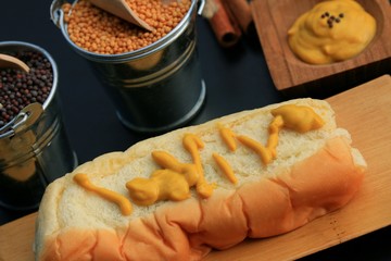 mustard seed with bread