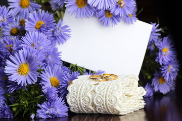 wild flowers bouquet rings