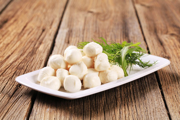 Fresh mozzarella cheese balls © Viktor