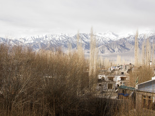 Village in Himalaya mountains