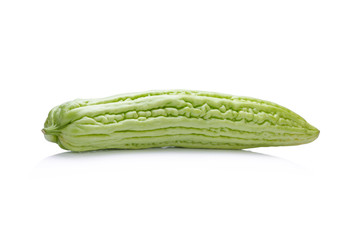 Bitter gourd isolated on white background