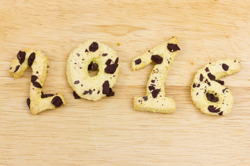 2016 New year cookie