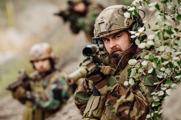 U.S. Army soldiers during the military operation