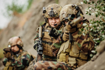 U.S. Army soldiers during the military operation
