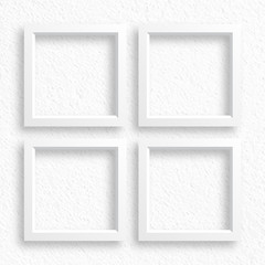 Fototapeta premium Vector Graphic #White plaster wall and white frame