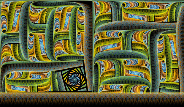 abstract fractal background for creative design