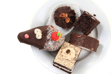 sweet desserts isolated