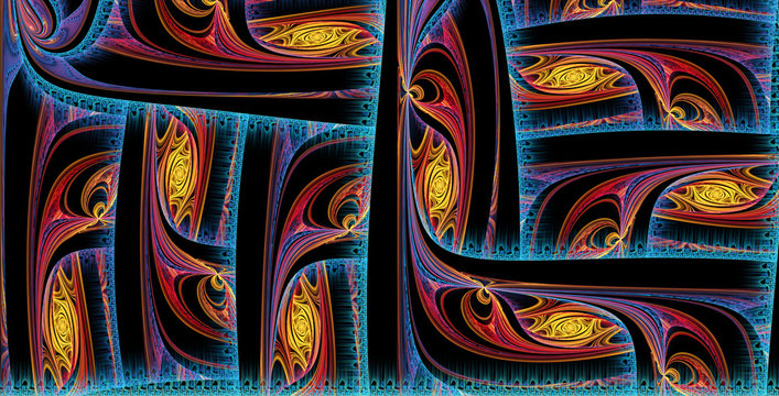 abstract fractal background for creative design