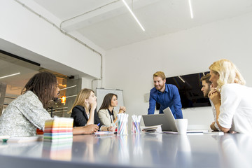 Young people in the office