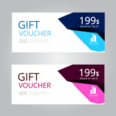 Vector design for Gift Voucher, Coupon