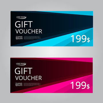 Vector design for Gift Voucher, Coupon