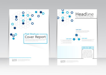 Vector design for Cover Report Brochure Flyer Poster in A4 size