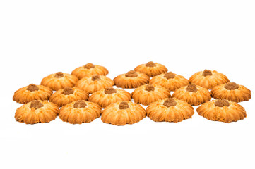 Butter cookies isolated