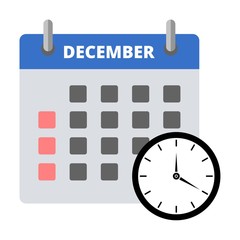 Calendar icon December, Meeting Deadlines icon