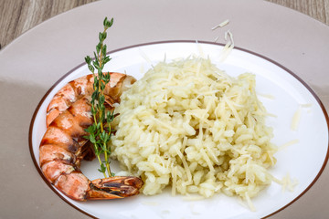 Risotto with prawn