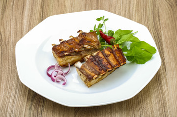 Roasted lamb ribs