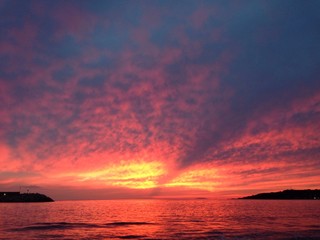 tramonto d'autunno