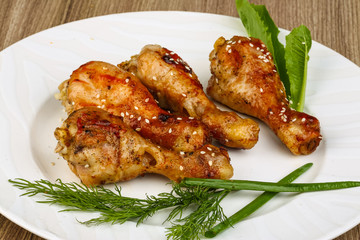 Grilled chicken legs