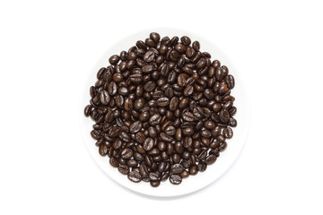 Brown coffee beans